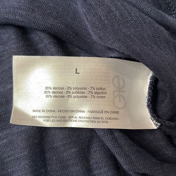 NWT JESSICA SIMPSON Comfy V-Neck T-Shirt Knit Top Indigo Blue Size Large Shirt - Picture 8 of 10